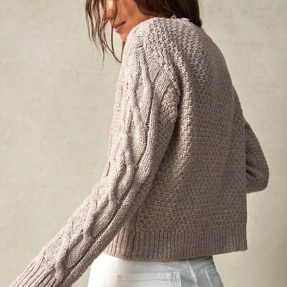 Apricot Boho Women's Loose Fit Long Sleeve Cardigan - Picture 8 of 8